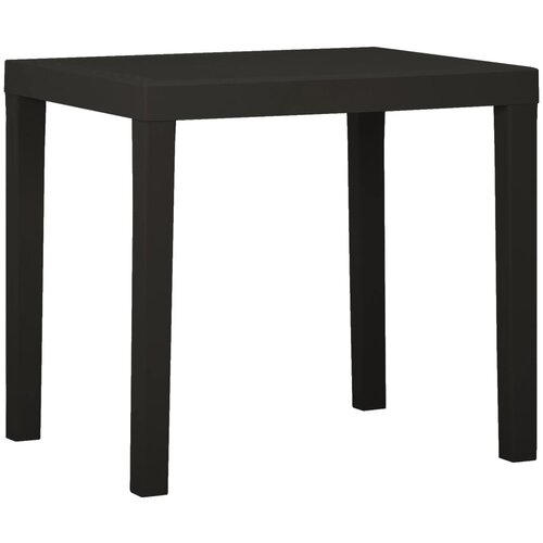vidaXL Vrtna miza antracitna 79x65x72 cm plastika, (20625450) Cene