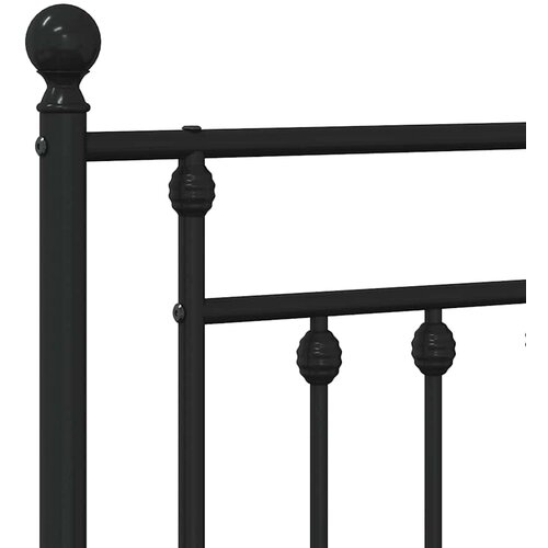  Metalno zamjensko uzglavlje crno 193 cm Slike