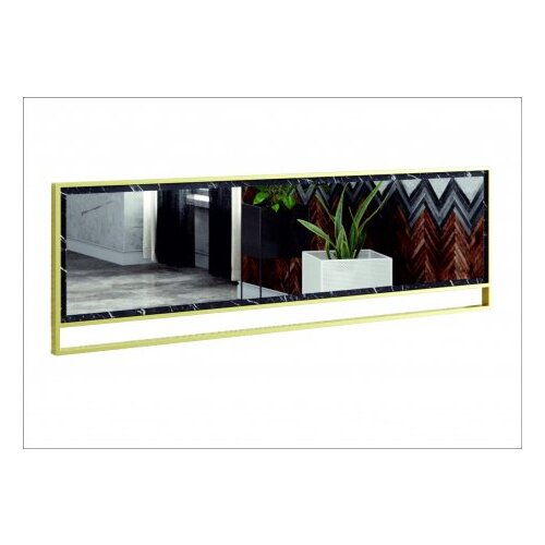 Hanah home dekorativno ogledalo polka 2 black Cene