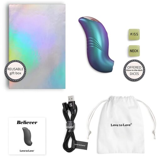Love To Love Believer Iridescent Turquoise Slike
