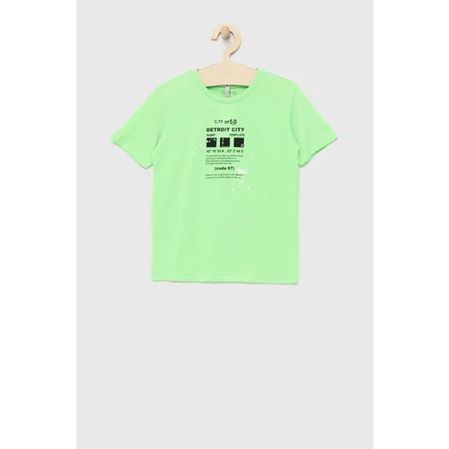 Birba Trybeyond Dječja majica kratkih rukava boja: zelena, s tiskom