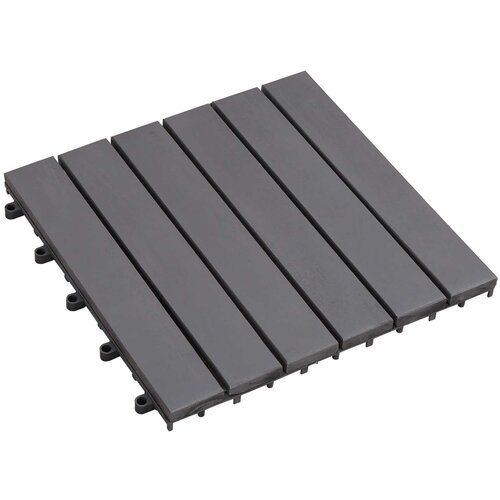  Pločice za decking 30 pcs Siva 30 x 30 cm Acacijsko drvo Cene