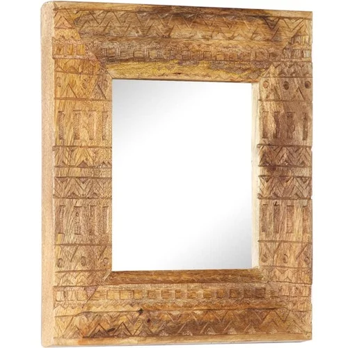 vidaXL Ručno izrezbareno ogledalo 50 x 50 x 11 cm masivno drvo manga