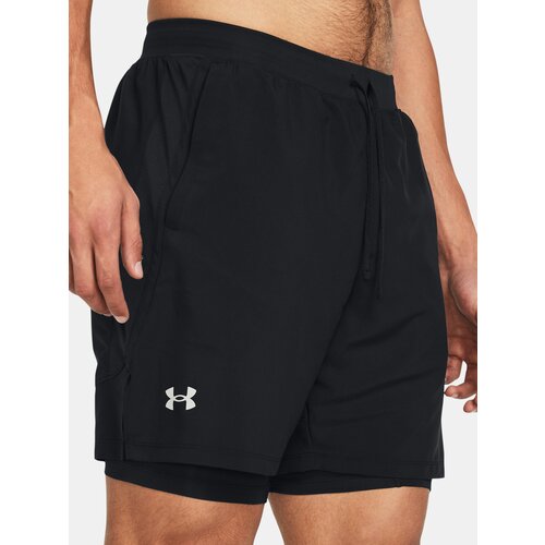 Under Armour Shorts UA LAUNCH 7'' 2-IN-1 SHORTS-BLK - Men's Cene