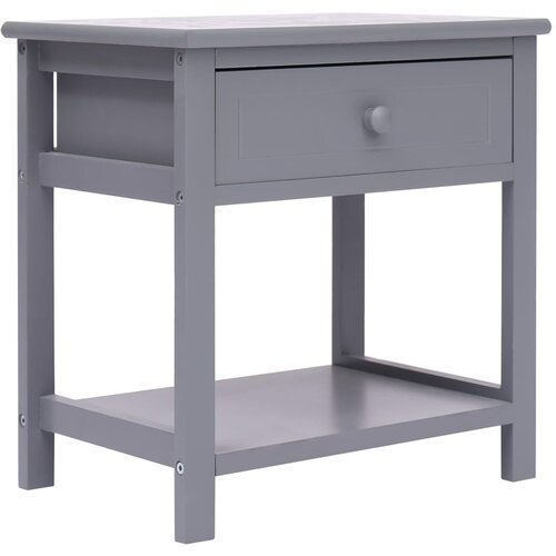 Maison Chic Dvo delni komplet Nočne omarice - Nočne mize sive 40x29x42 cm les pavlovnije, (21690387) Cene