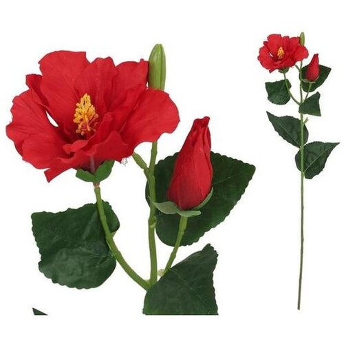  HIBISKUS 60CM CRVENI PVC Cene