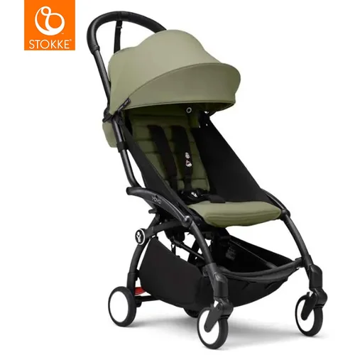 Stokke yoyo³ dječja kolica 6+ olive (black frame)