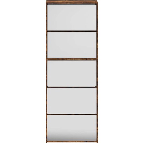  za cipele sa zrcalom 5 razine boja hrasta 63x17x169,5cm Slike