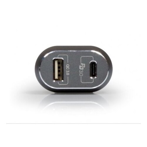 Port Designs 900086 auto punjač za mobilne telefone USB/USB C crno sivi Cene