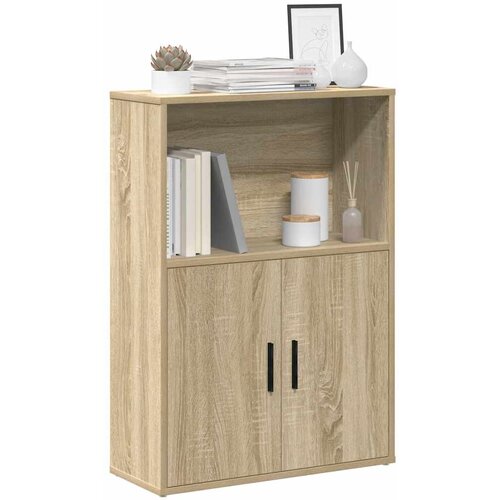 vidaXL Knjižna omara sonoma hrast 60x24x85 cm inženirski les Cene