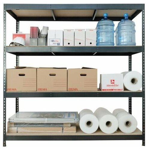 Technometal arhivski regal 200x200x70 cm, versatile 2, temno siv Slike