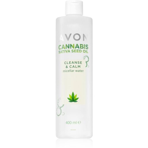 Avon Cannabis Sativa Oil Cleanse & Calm micelarna voda za odstranjevanje ličil s pomirjajočim učinkom 400 ml Cene