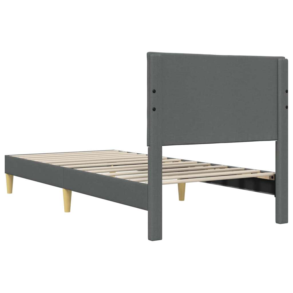  Okvir za krevet Tamno siva 90 x 190 cm tkanina - Jjedan Slike