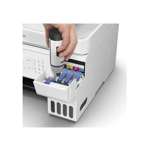 Epson L5316 ecotank 4in1 print-scan-copy-fax, color, A4, 5760X1440, wi-fi, lan, adf, lcd, manual duplex, white Slike