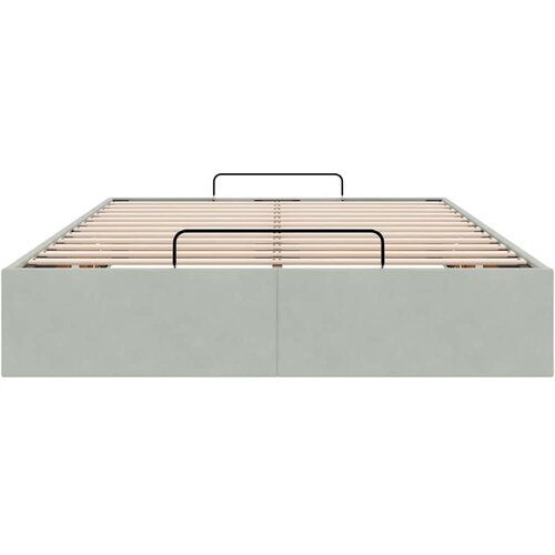  Okvir kreveta bez madraca svjetlosivi 120 x 200 cm bar&amp;scaron;unasti Slike