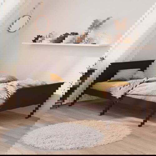 The Living Store Posteljni okvir temno rjav iz trdne borovine 90x200 cm - Posteljni Okvir, (21523185) Slike