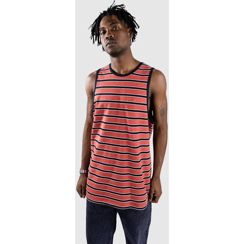Blue Tomato Striped Majica brez rokavov white / red / navy Slike