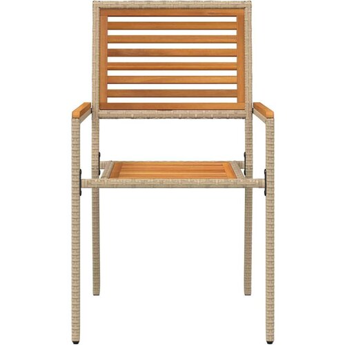 VidaXL Vanjske Stolice 4 pcs Krem, smeđa Slike