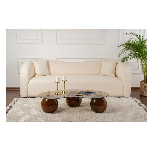 Hanah home sto za kafu Sphere Walnut Bronze Cene