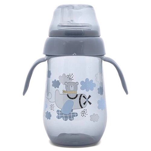 Lorelli SOLJA NON-SPILL WIDE NECK MY FRIEND - CAMEO BLUE (260ml) (10200090004) Slike
