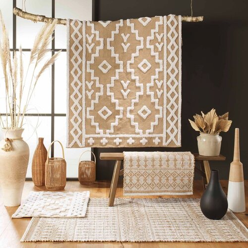Douceur d int&amp;eacute;rieur Bež preproga iz me&amp;scaron;anice jute 60x90 cm Medine &amp;ndash; Slike