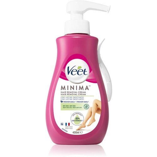Veet Minima&amp;trade; hair removal cream dry skin krema za depilaciju za suhu kožu 400 ml za žene Slike