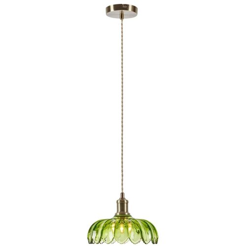 Marksl&amp;ouml;jd 109177 - Luster na sajli KURAGE 1xE27/40W/230V mesing/zadimljeno zelena Slike