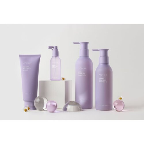 AYUNCHE Derma Calming Serum pomirjajoči vlažilni serum za suho in srbeče lasi&amp;scaron;če 80 ml Slike