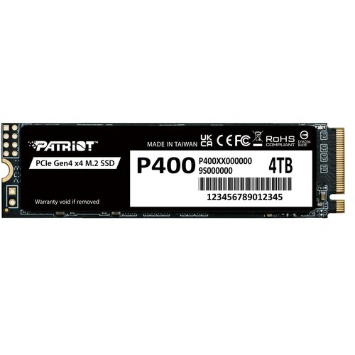 Patriot ssd M.2 nvme 4TB 7000MBS/4800MBS P400LP4KGM28H Slike