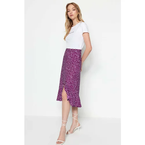 Trendyol Skirt - Purple - Midi