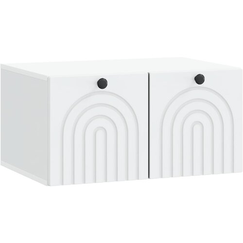 TV ormar za zid Bijela 59,5 x 41 x 30 cm Konstruirano drvo Slike