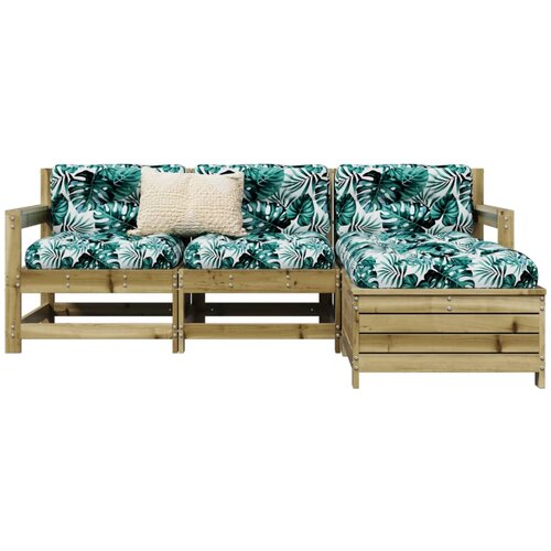 vidaXL 4-dijelni set vrtnih sofa od impregnirane borovine Cijene