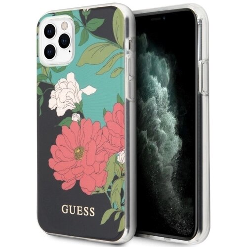 Guess OVITEK CASE ZA IPHONE 11 PRO MAX ČRN N°1 FLOWER COLLECTION, (21833686) Cene