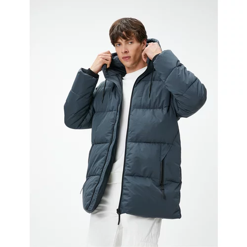 Koton Inflatable Coat Hooded, Pocket Detailed with Zipper.