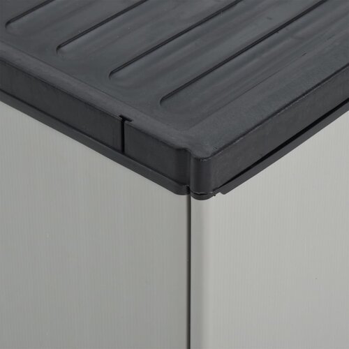  Vrtni ormarić za otpad sivo-crni 68 x 40 x 85 cm PP Slike