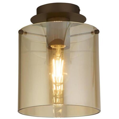 Searchlight 88911-1MO - plafonsko svetilo sweden 1xE27/60W/230V pr.22 cm braon/zadimljeno Slike