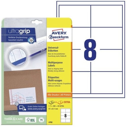  Etikete zweckform 4782 97x67,7 1/30 ZWECKFORM Cene