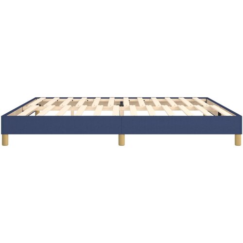  Okvir za krevet s oprugom plavi 200x200 cm od tkanine Slike