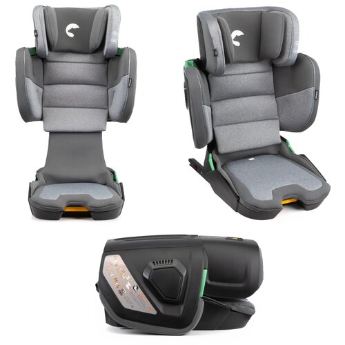 KIDNORT mane auto sedište i-size 100-150cm grey Cene