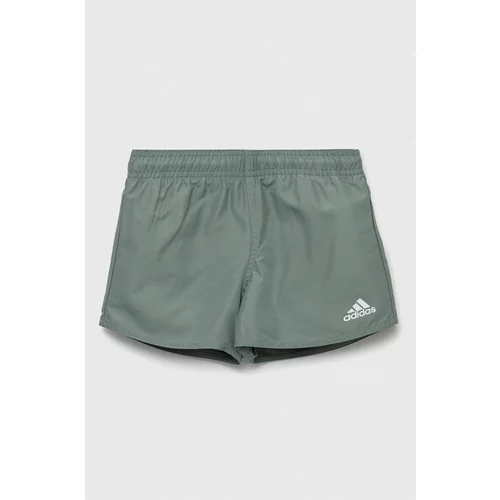 Adidas Otroške kopalne kratke hlače YB BOS zelena barva
