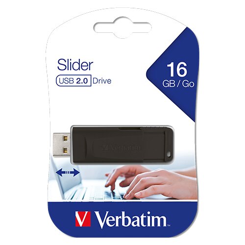  USB memorijski stik 2.0 Verbatim 16GB, crni, Store'n'Go, slider Cijene