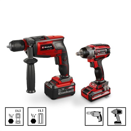 Einhell XL-Case 95 kom Set Impaktor bitova, burgija i nasadnih ključeva, prihvat E6.3 - (49108798) Slike