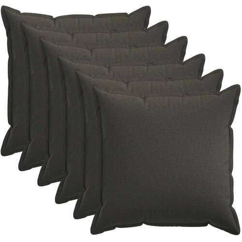  Presvlaka za jastuk 6 kom. HOUTEN Tamnosiva 60 x 60 cm - Tamnosiva 60 x 60 cm 6 Cijene