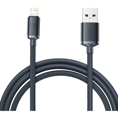 Baseus crystal shine kabel usb na lightning, 2.4A, 2m (črn), (20627557) Cene