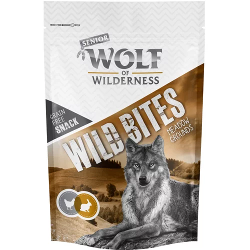 Wolf of Wilderness grickalice - Wild Bites Senior 180 g - Meadow Grounds - kunić
