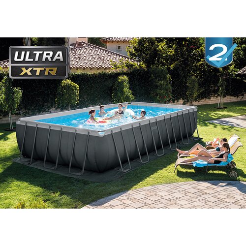 Intex ultra xtr rectangular frame bazen sa čeličnom konstrukcijom i pe&amp;scaron;čanom pumpom &amp;ndash; 7.32m x 3.66m x 1.32m Slike