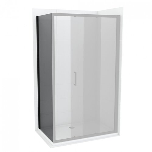 Copen bočno staklo concept atlas black 90x195cm tonirano staklo 6mm crni mat ram (C-02-B4090) Slike