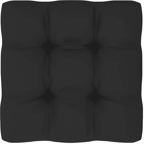 Jastuk za sofu od paleta crni 70 x 70 x 10 cm