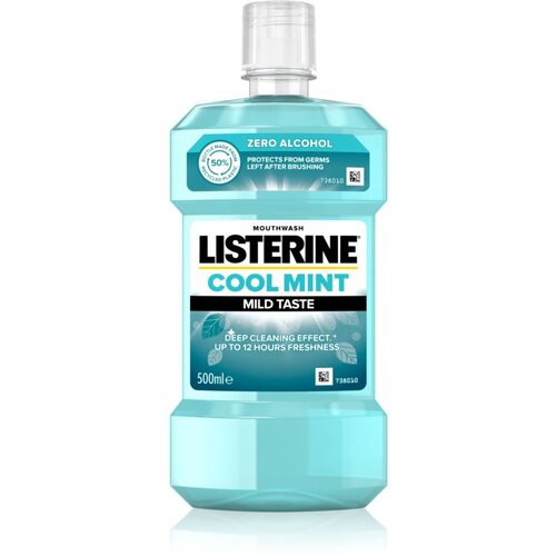 Listerine mouthwash Cool Mint Mild Mint vodica za ispiranje usta za svjež dah 500 ml Slike
