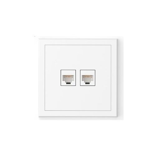 Utičnica RJ45 CAT6 dvostruka bijela 043-521 Commel Cijene
